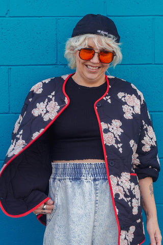 Billie Quilted Jacket - Evening Bloom