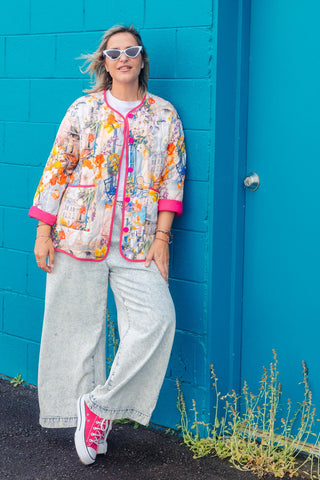 Billie Quilted Jacket - Monet