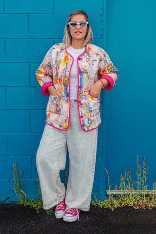 Billie Quilted Jacket - Monet