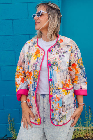 Billie Quilted Jacket - Monet