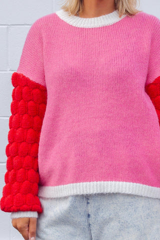 Block Knit - Pink