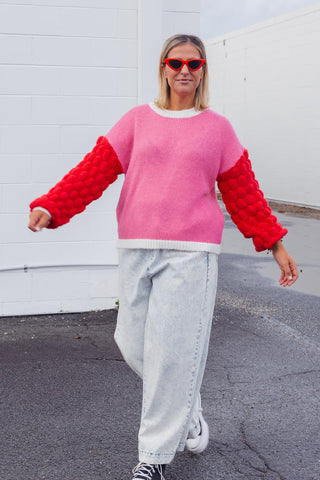 Block Knit - Pink
