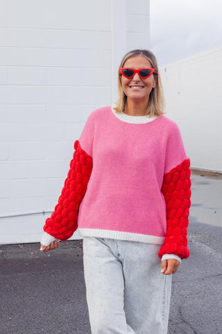 Block Knit - Pink