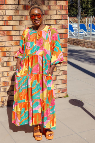 Bohemian Dress - Autumn Bloom