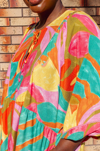 Bohemian Dress - Autumn Bloom