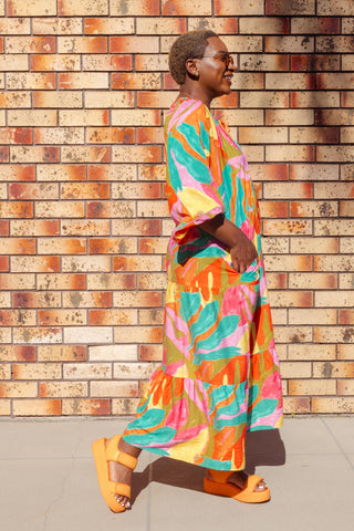 Bohemian Dress - Autumn Bloom