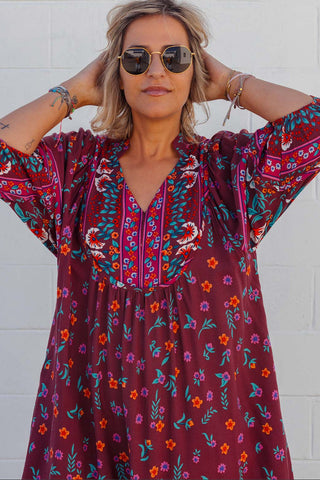 Bridget Dress - Burgundy