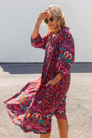 Bridget Dress - Burgundy