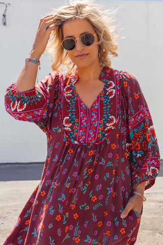 Bridget Dress - Burgundy