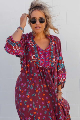 Bridget Dress - Burgundy