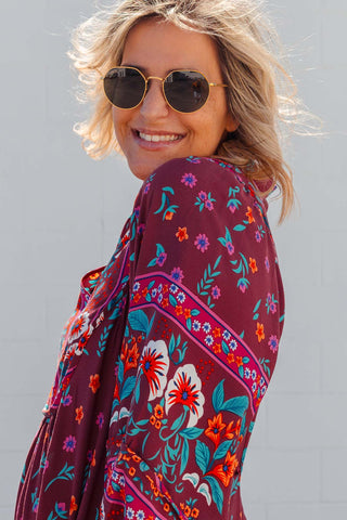 Bridget Dress - Burgundy