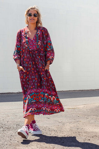 Bridget Dress - Burgundy