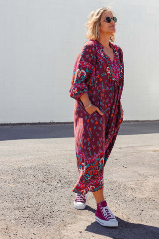 Bridget Dress - Burgundy