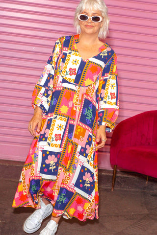 Bridget Dress - Framed Florals