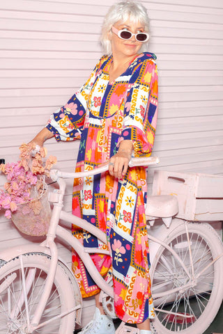 Bridget Dress - Framed Florals