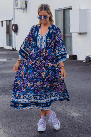 Bridget Dress - Midnight Bloom
