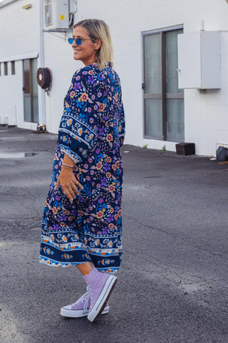 Bridget Dress - Midnight Bloom
