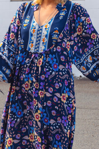 Bridget Dress - Midnight Bloom