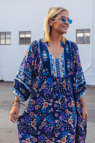 Bridget Dress - Midnight Bloom