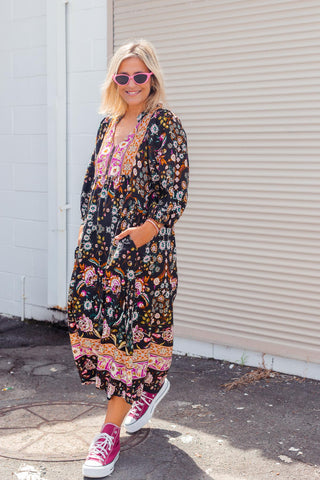 Penelope Dress - Night Garden