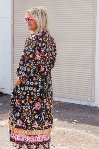 Penelope Dress - Night Garden