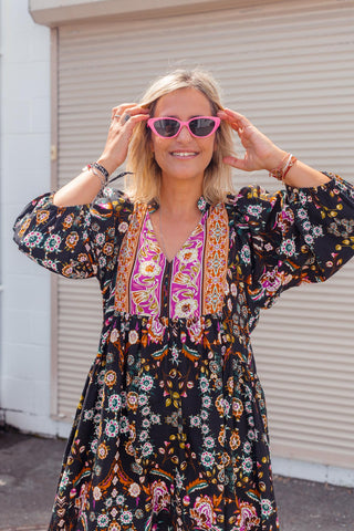 Penelope Dress - Night Garden