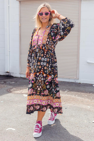 Penelope Dress - Night Garden