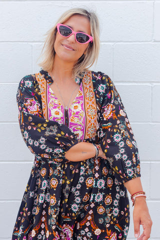 Penelope Dress - Night Garden