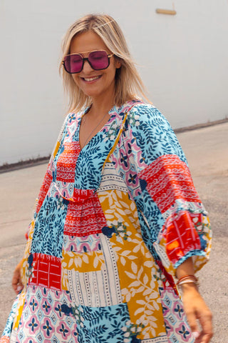 Bridget Dress - Retro Patch