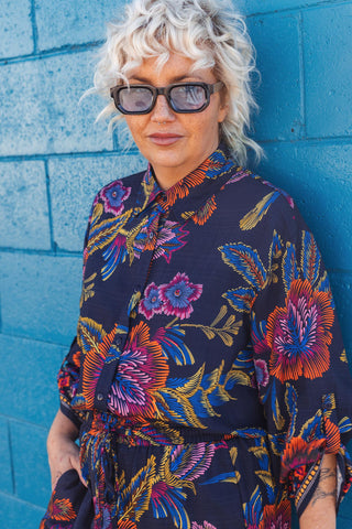 Bristol Shirt - Navy Bloom