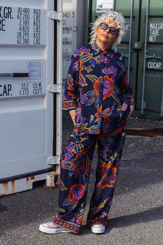 Bristol Shirt - Navy Bloom