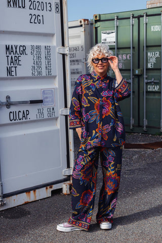 Bristol Shirt - Navy Bloom