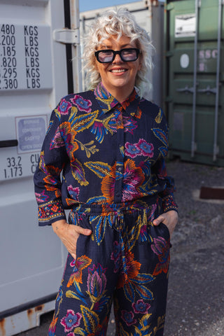Bristol Shirt - Navy Bloom