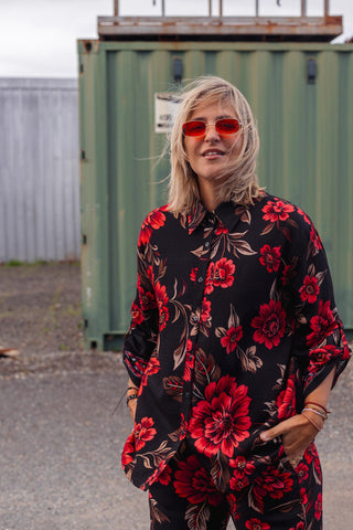 Bristol Shirt - Red Floral