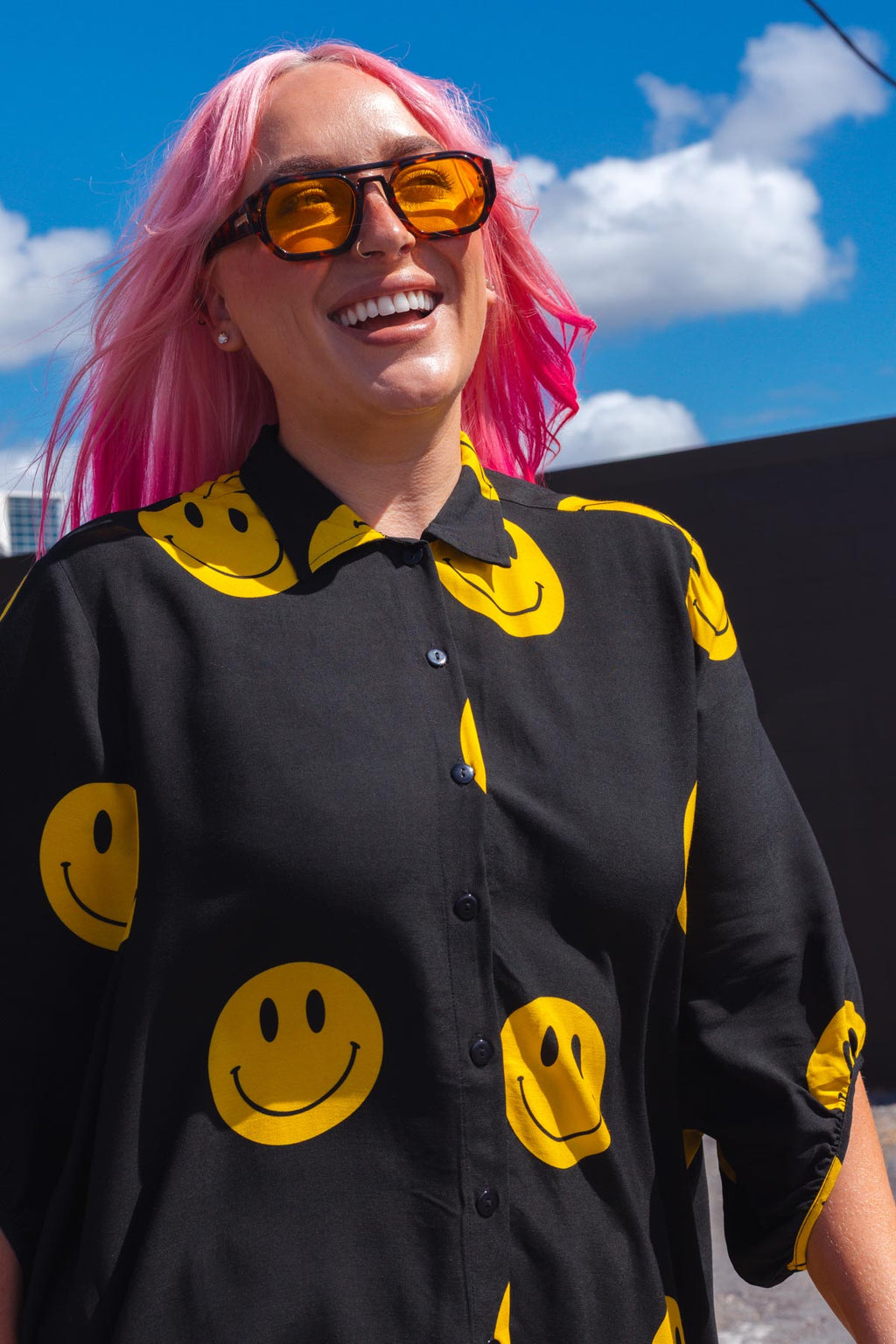 Brixton Shirt - Smiley – SHE STREET