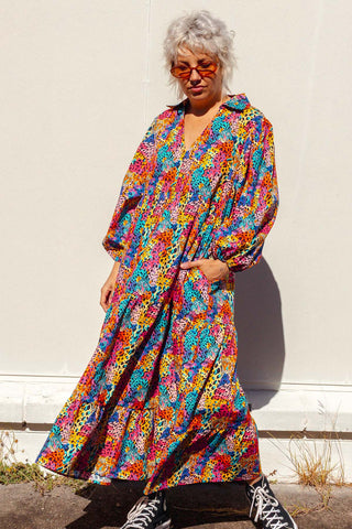 Stella Dress - Rainbow Safari