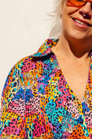Stella Dress - Rainbow Safari