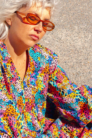 Stella Dress - Rainbow Safari