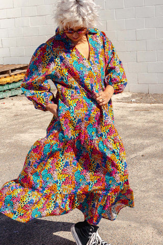 Stella Dress - Rainbow Safari