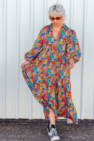 Stella Dress - Rainbow Safari
