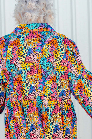 Stella Dress - Rainbow Safari