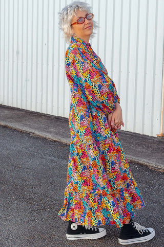 Stella Dress - Rainbow Safari