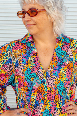 Stella Dress - Rainbow Safari