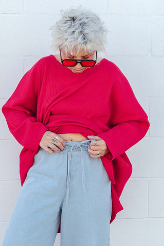 Weekender Top - Red