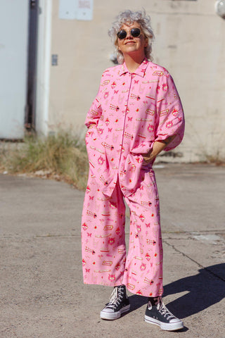 Brixton Pants - Dangerous Females Pink