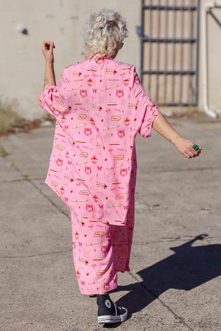 Brixton Shirt - Dangerous Females Pink