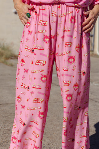 Brixton Pants - Dangerous Females Pink