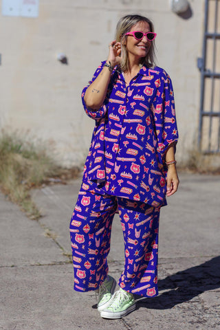 Brixton Pants - Dangerous Females Purple