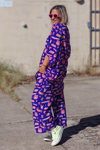 Brixton Shirt - Dangerous Females Purple