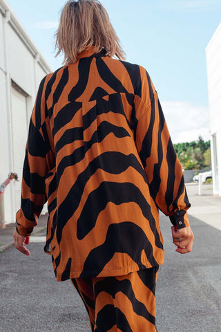 Hendrix Button Up - Tiger